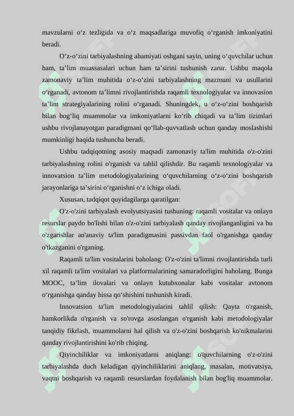 Qoldiqli bo'lishni o'rgatishda o'quvchilarni o'z o'zini nazorat qilishga o'rgatish 8