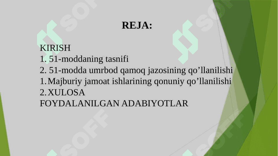 Jinoyat kodeksi 51-modda: umrbod ozodlikdan mahrum qilish 2