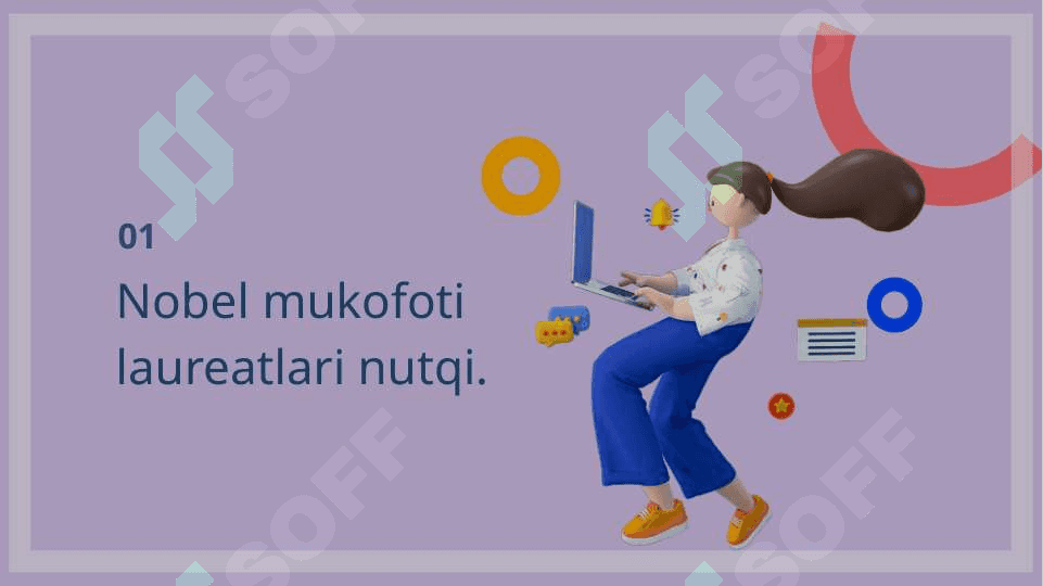 Minbarda nutq so’zlash. Nobel mukofoti laureatlari nutqi 3