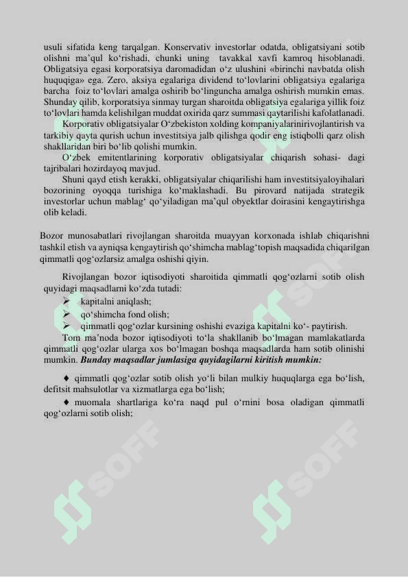 Xo‘jalik yurituvchi subyektlarning qimmatli qog‘ozlar bozoridagi faoliyati tahlili 2