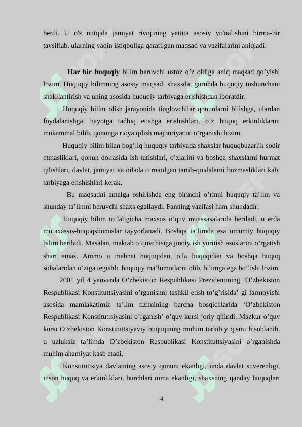 Huquq fanlarini oʻqitish metodikasi faniga oid manbalardan foydalanish usullari 4