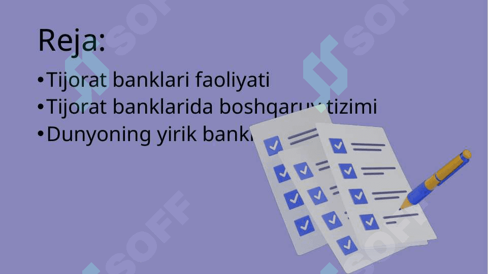 Bank boshqaruvi tizimining asosiy vazifalari va funksiyalari 2