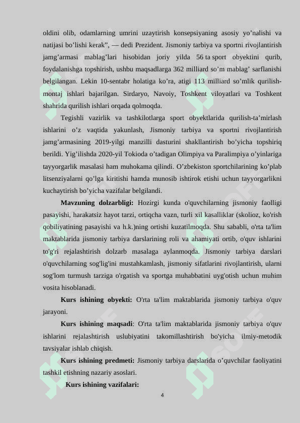 O’rta ta’lim maktabida jismoniy tarbiya o’quv ishlarini rejalashtirish uslubiyati 4