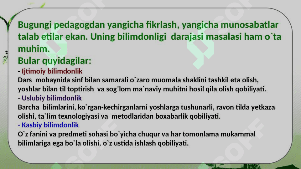 PEDAGOGNING JAMIYATDA TUTGAN O'RNI 4