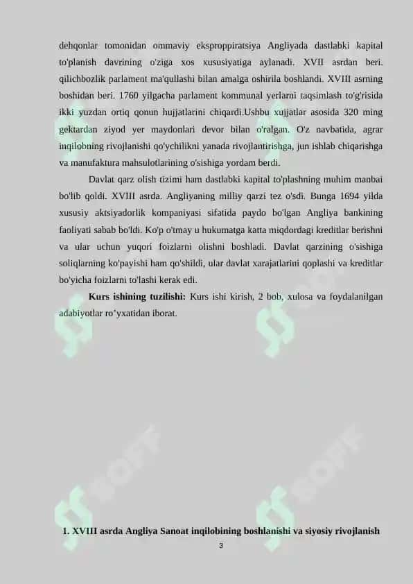 XVIII asrda Angliyaning siyosiy va ijtimoiy-iqtisodiy rivojlanishi 3