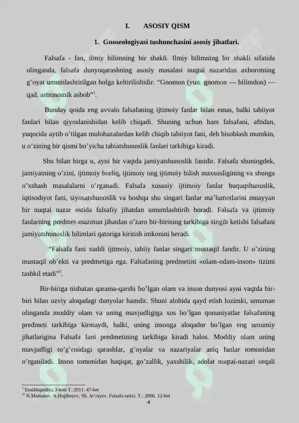 FALSAFA GNOSEOLOGIYASI 4