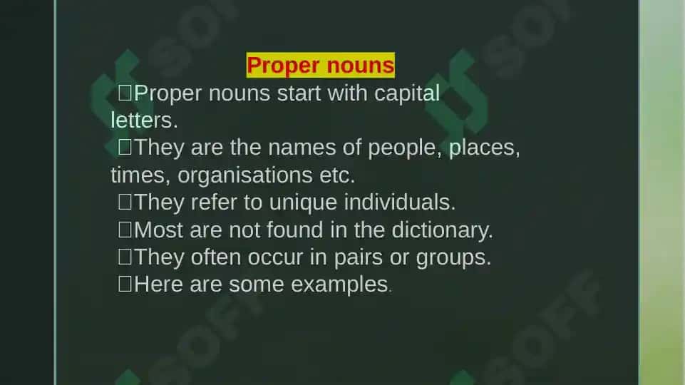The Noun Groups of Word Classes 4