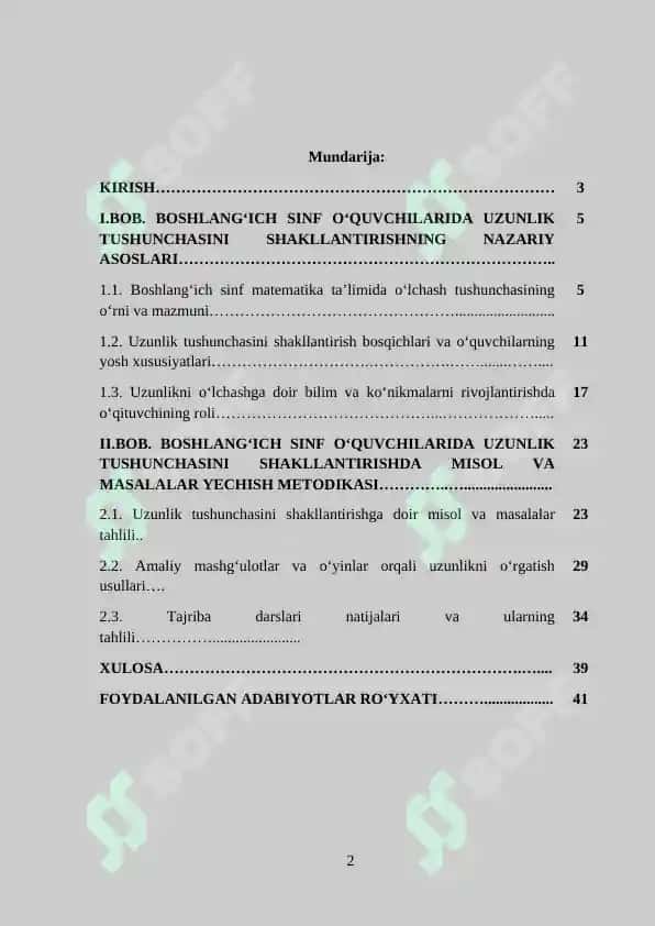 Boshlang’ich sinflarda uzunlik  tushunchasini  shakillantirishga  doir  misol  va  masalalar  yechish 2