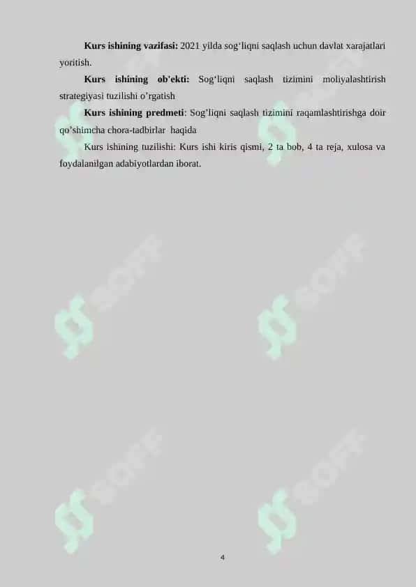 Sog'liqni saqlash muassasalari xarajatlarini rejalashtirish va byudjetdan moliyalashtirishning xususiyatlari 4