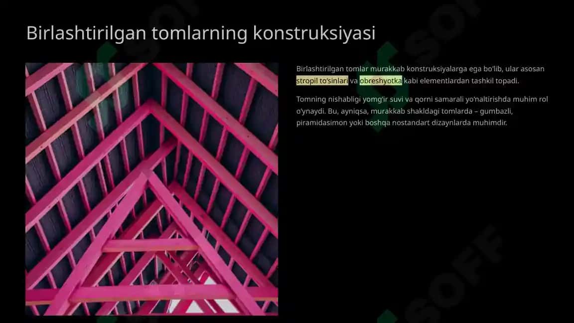 Birlashtirilgan tomlar va tom qoplamalari 3