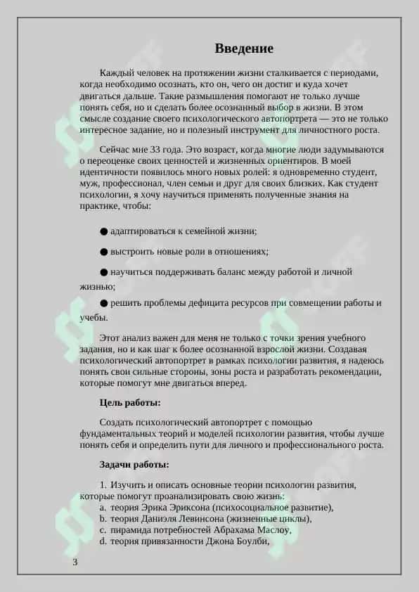 Автопортрет с точки зрения. Самостоятельная работа 3