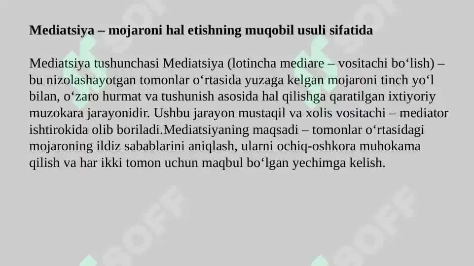 Mediatsiya (Mediation) 4