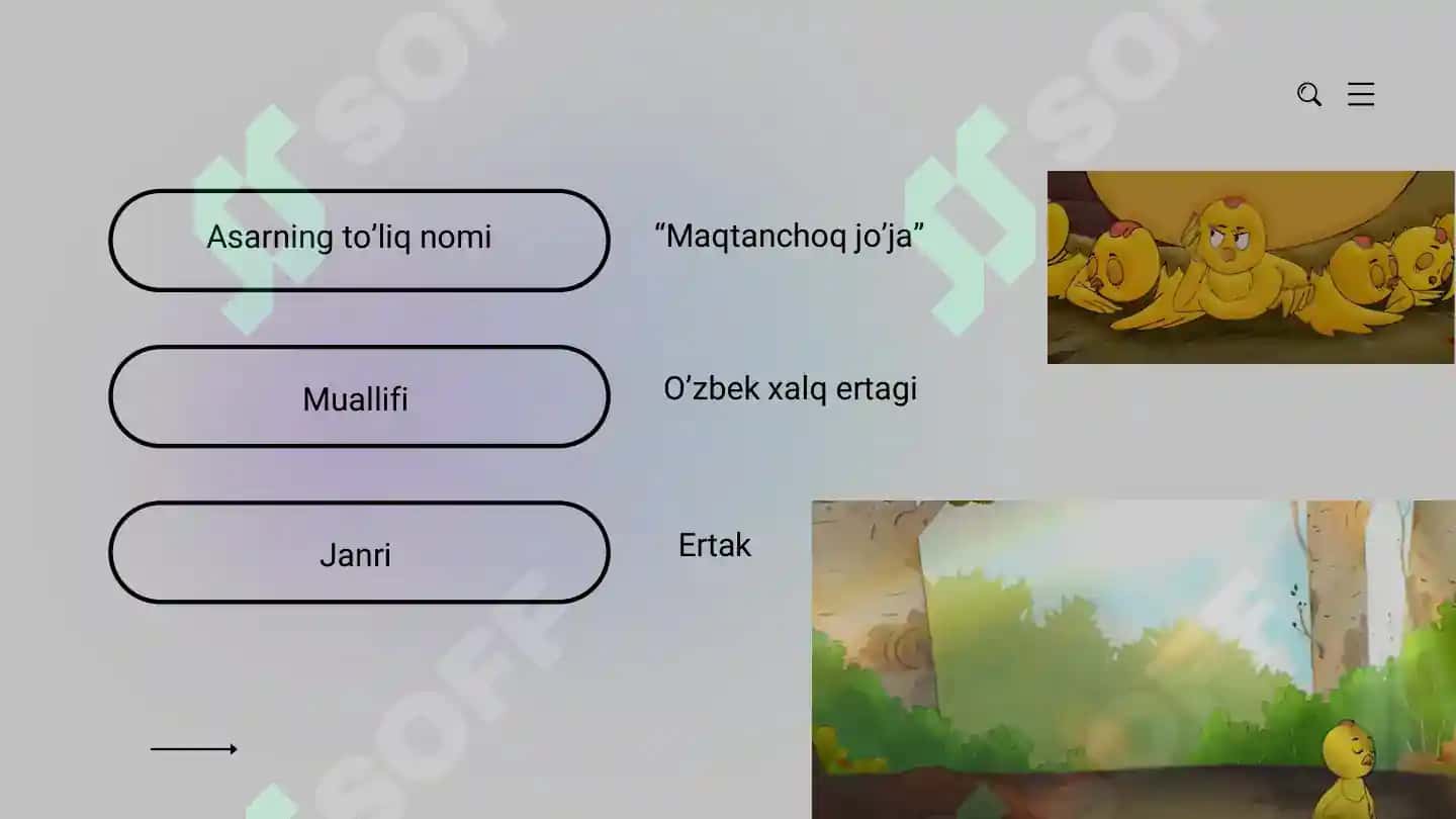 "Maqtanchoq jo’ja" ertagi tahlili 2