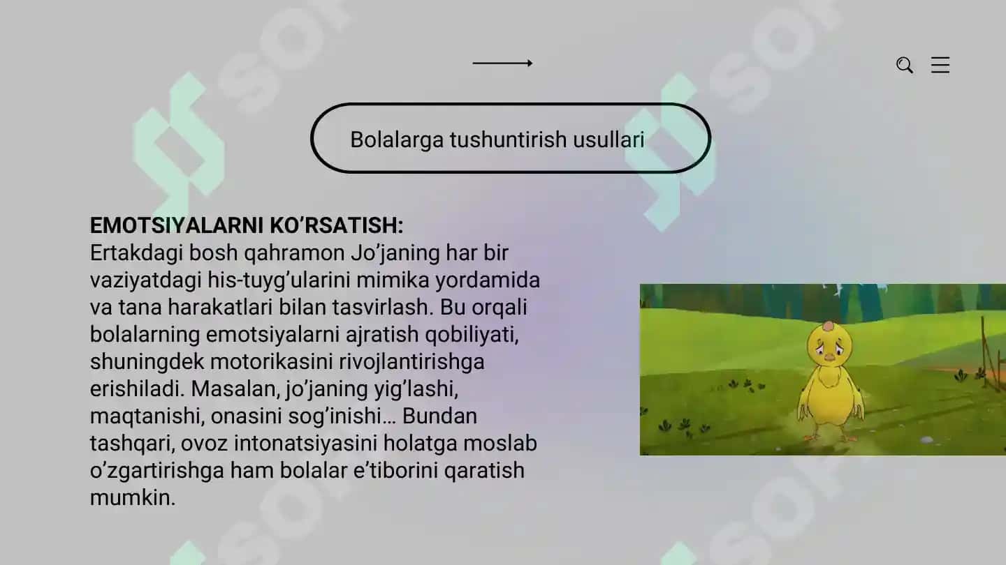 "Maqtanchoq jo’ja" ertagi tahlili 7