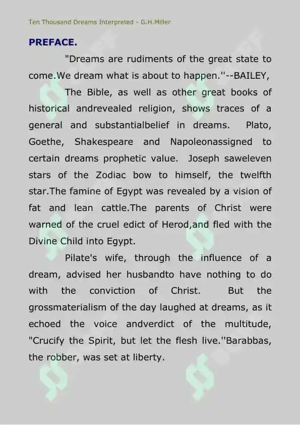 Ten Thousand Dreams Interpreted 2