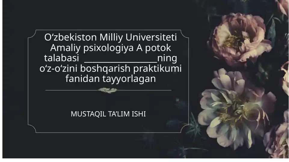 Psixik faoliyatning psixik regulyatsiyasi 1