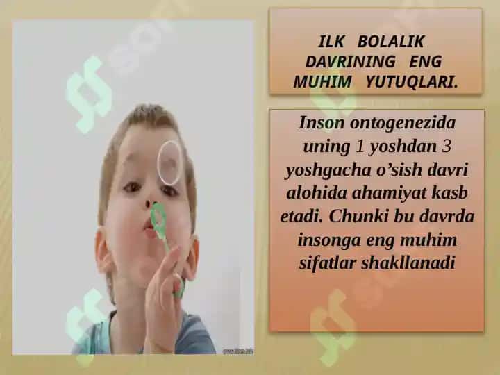 Psixologiya viloyati (Psixik rivojlanish) 5