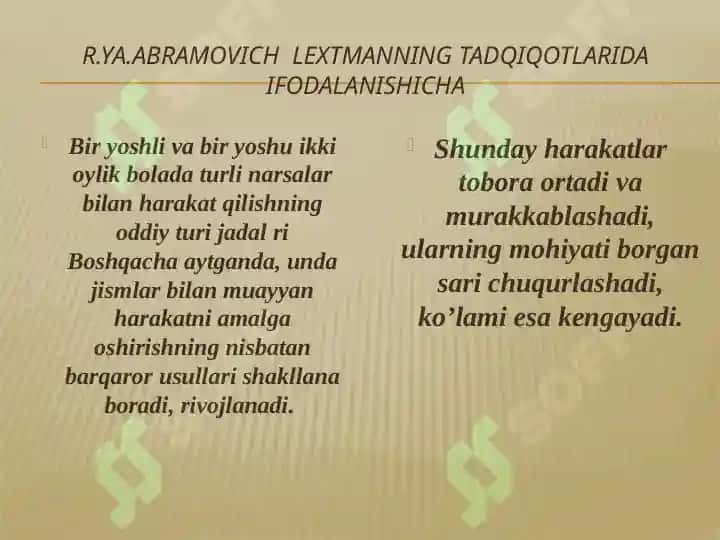Psixologiya viloyati (Psixik rivojlanish) 8