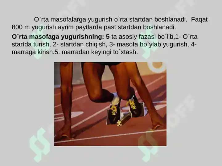 O`rta masofalarga yugurish 2