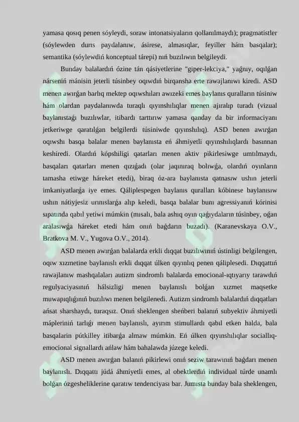 BASLAWÍSH TÁLIM BALALARÍNDA AUTIZM KESELLIGI HÁM ONÍŃ SOCIAL.docx 2