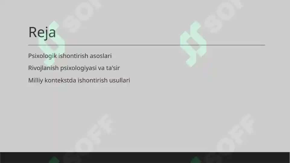 Psixologik ishontirish 2