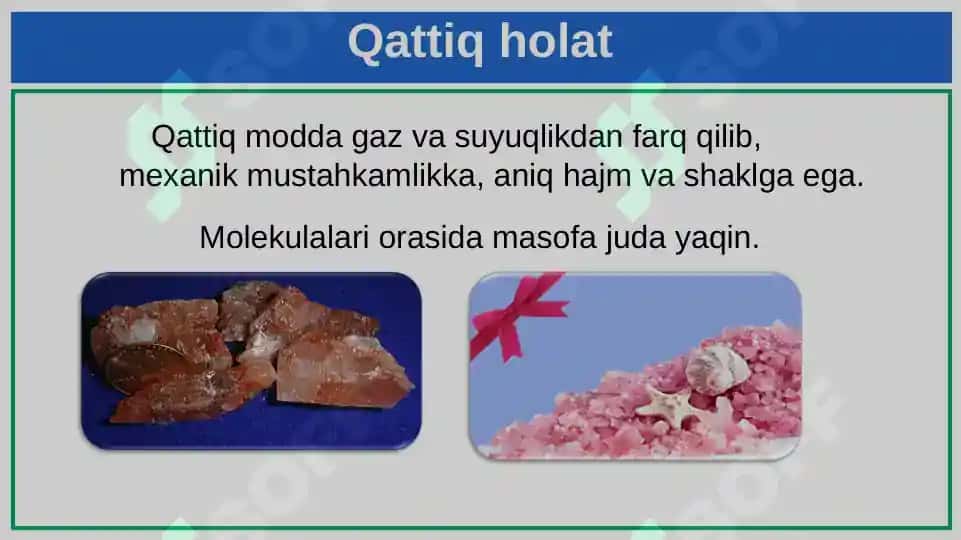 Moddaning agregat holatlari 7
