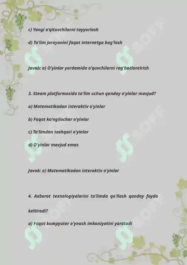 STEAM ta'lim texnalogiyasi 2