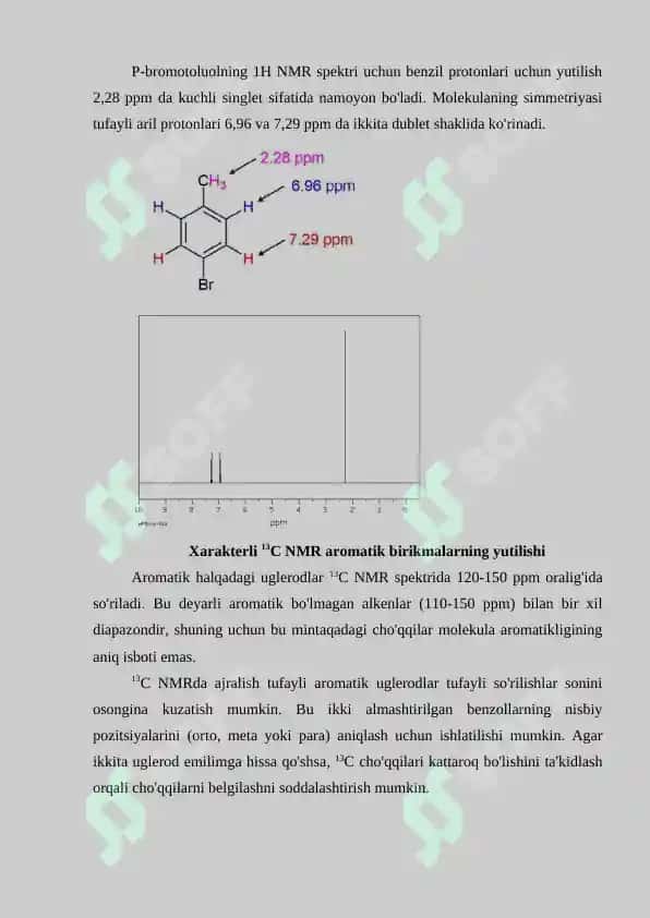 Aromatik birikmalarning IQ spektrlari 4
