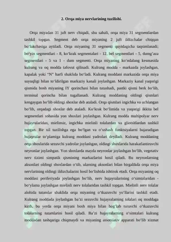 Orqa miya o’tkazuv yo’llari. Referat 9 bet. 3