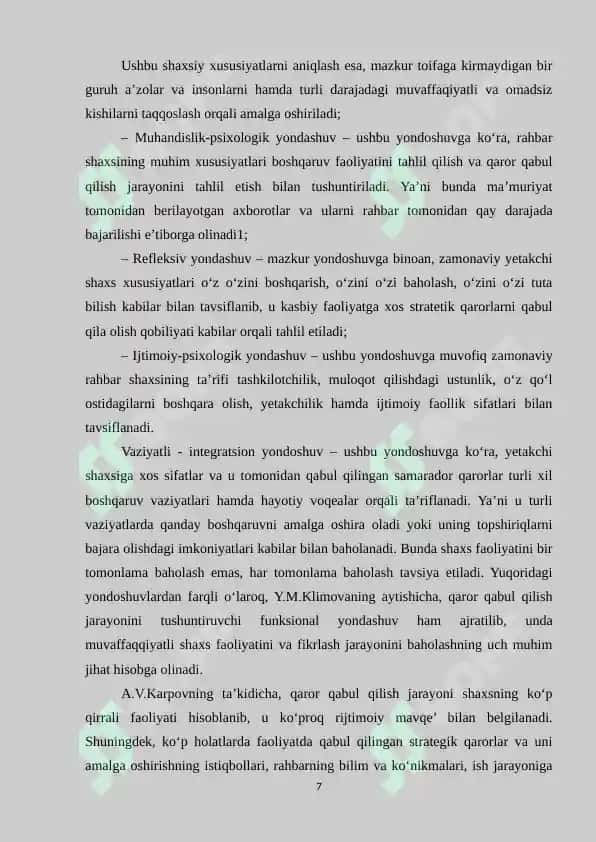 Jamiyat me'yorlari va qadriyatlarining siyosiy xulq-atvor va qaror qabul qilishga ta'siri 7