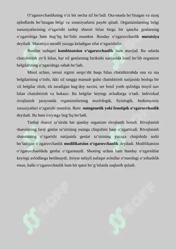 Genetika. Referat 7 bet. 3