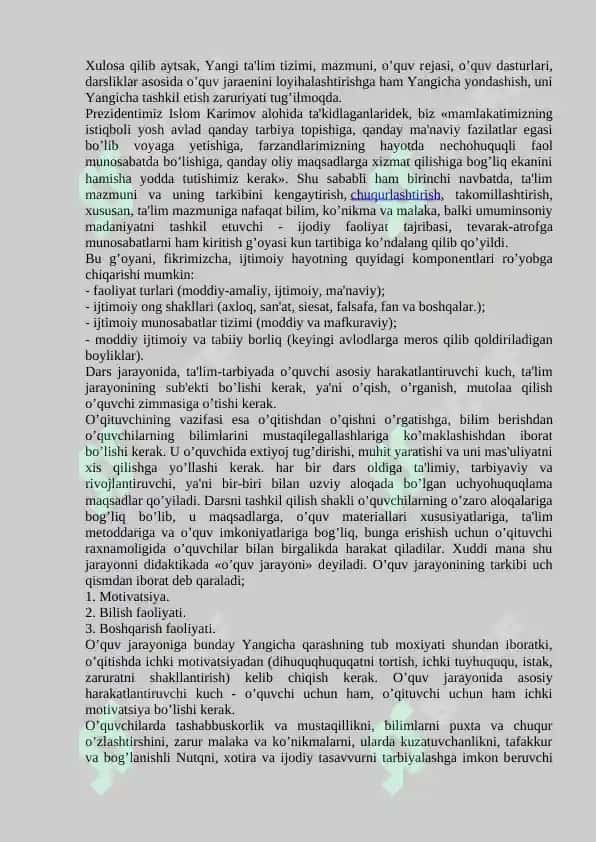 TA'LIMNI TASHKIL ETISH TURLARI VA SHAKLLARI 6