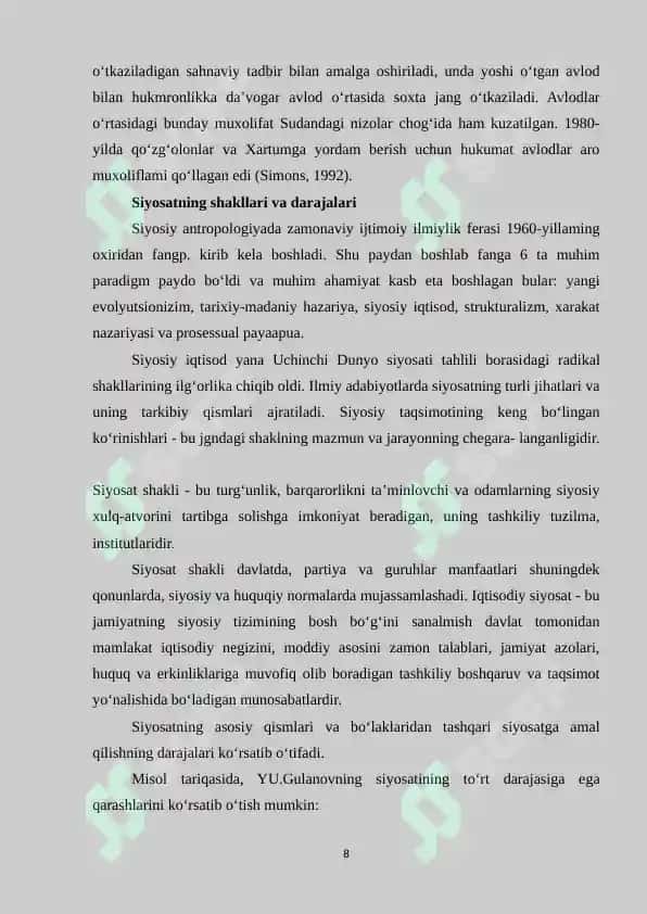 Postmodernizmning siyosatshunoslikka ta'siri: Metodologiya va epistemologiyalarni qayta koʼrib chiqish 8