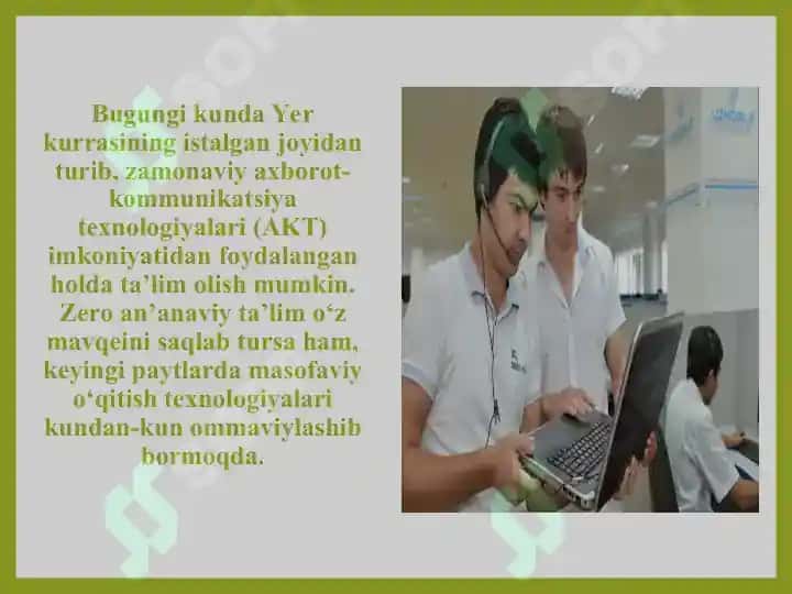 KASBIY FAOLIYATDA ZAMONAVIY AXBOROT KAMUNIKATSIYA TEXNALOGIYALARIDAN FOYDALANISH 4