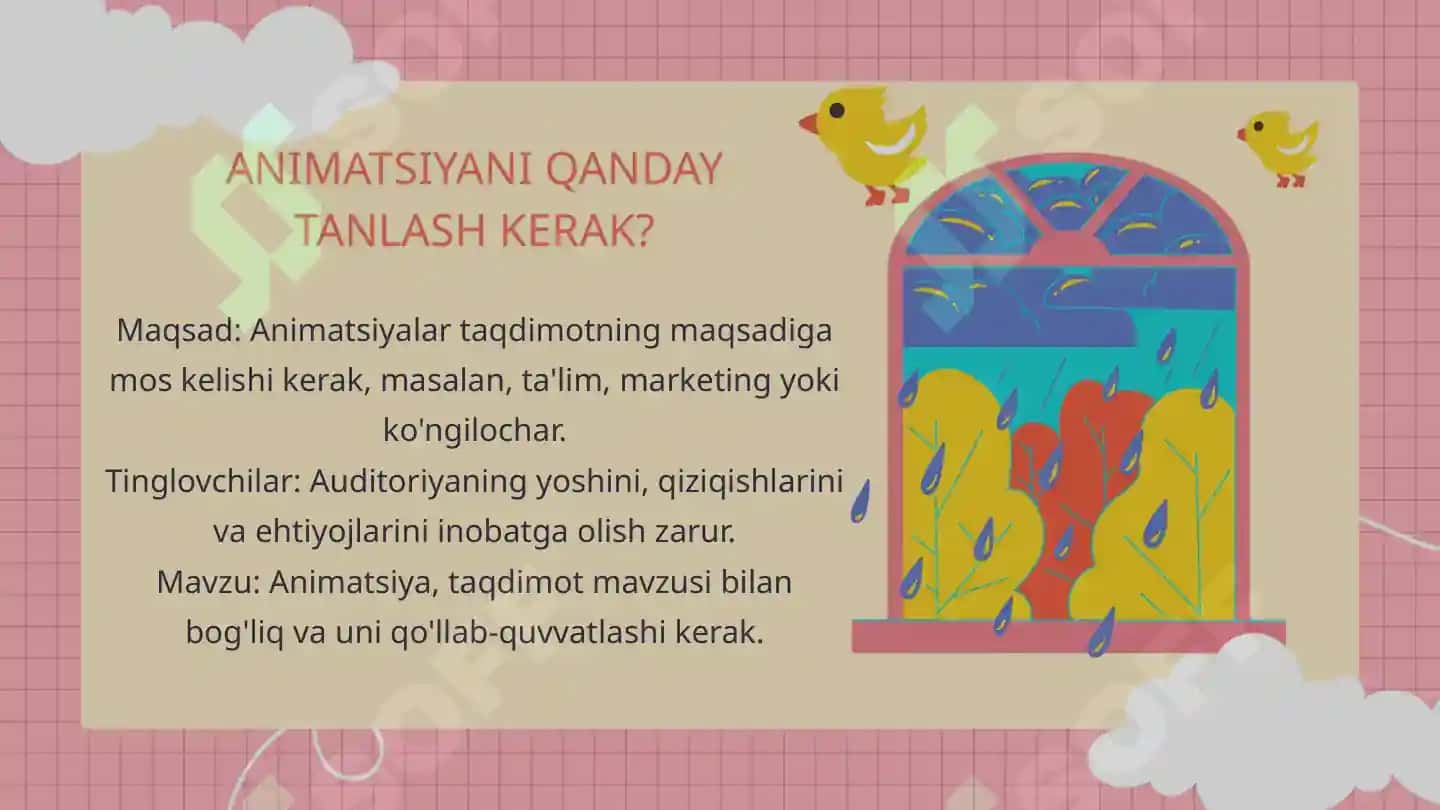 ANIMATSIYA EFFEKTLARI TAQDIMOT NAMOYISHINI BOSHQARISH 6
