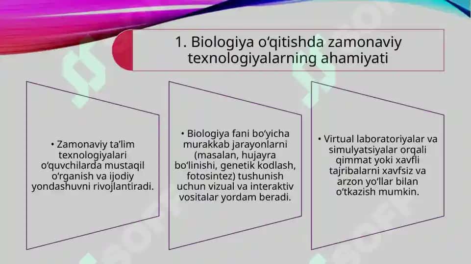 Biologiya o‘qitish jarayonlariga ta’lim texnologiyalarini joriy etish 3