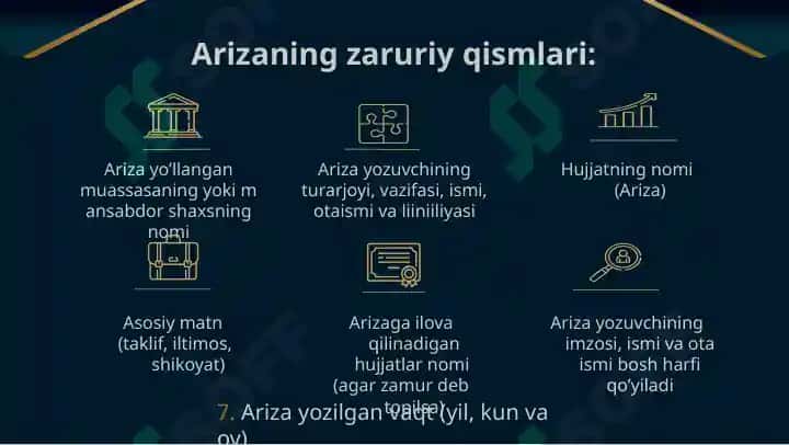 Ma’lumot axborot hujjatlari tayyorlash 7