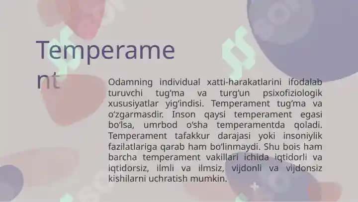 Temperament 2