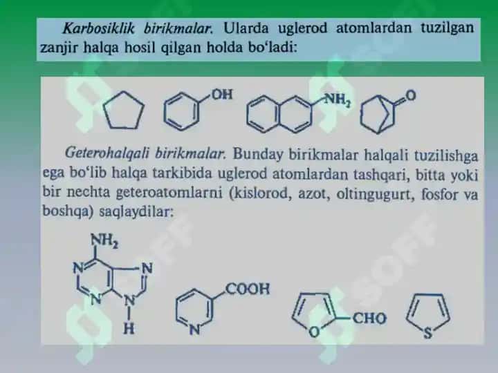 ORGANIK KIMYO ASOSLARI. ORGANIK BIRIKMALARNING ASOSIY SINFLARI,  ORGANIK BIRIKMALARNING REAKSION QOBILIYATI, ORGANIK REAKSIYALAR  TURLARI. 3