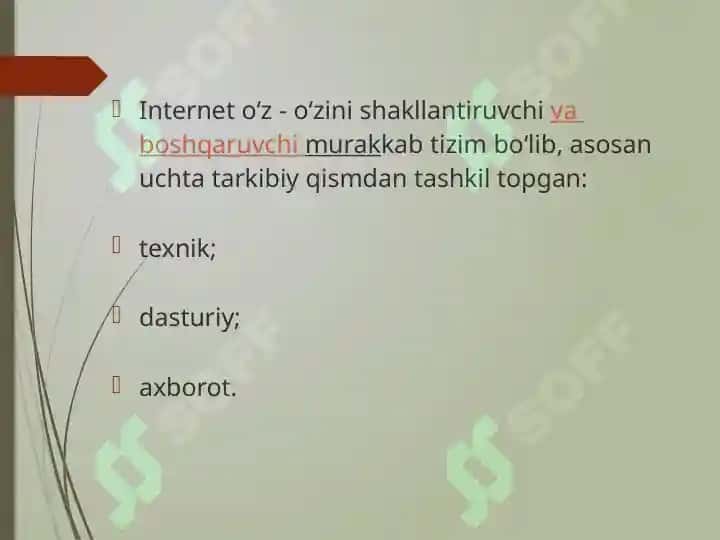 Internetga ulanish usullari. Modemning ahamiyati va vazifalari. Internetda axborotlarni qidirish va yuklab olish. 3