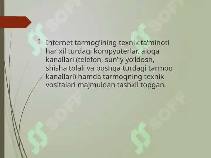 Internetga ulanish usullari. Modemning ahamiyati va vazifalari. Internetda axborotlarni qidirish va yuklab olish. 4
