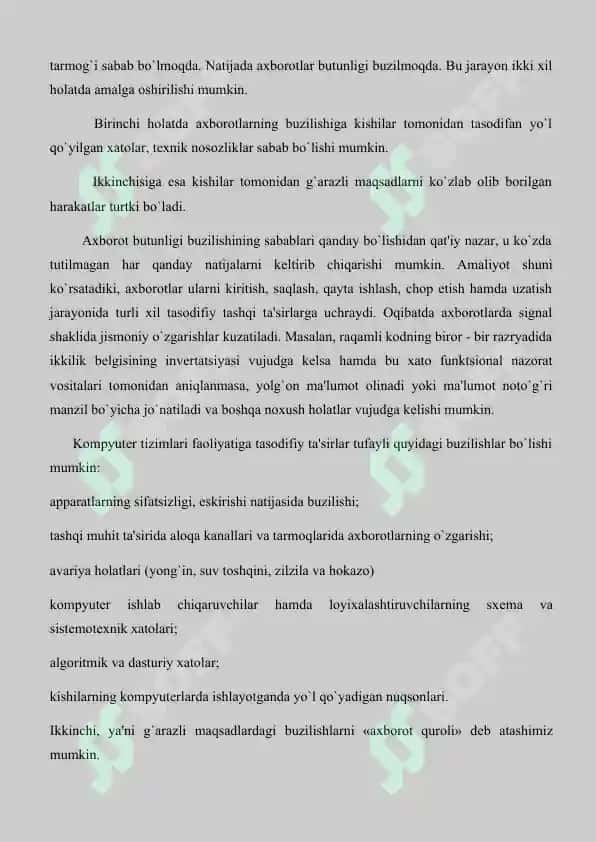 Malumotlarning elektron himoyasini amalga oshirish 6
