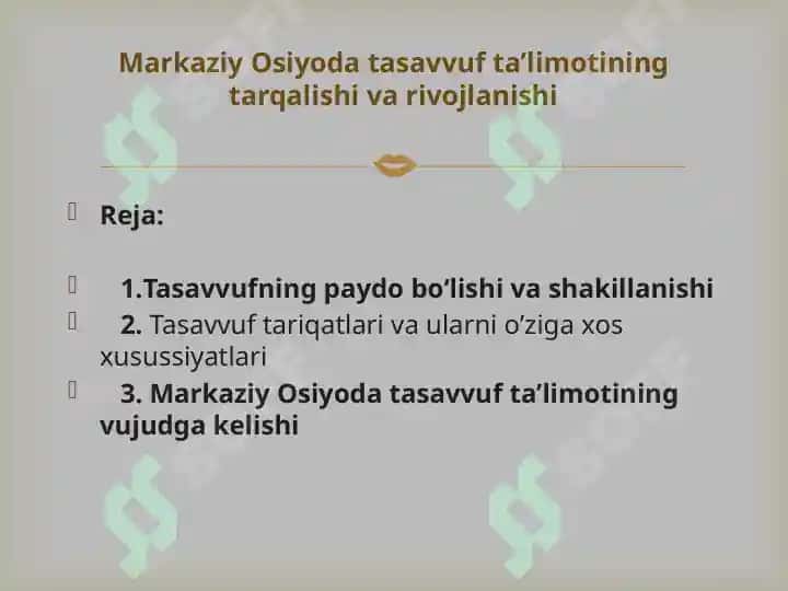 Markaziy Osiyoda tasavvuf ta’limotining tarqalishi va rivojlanishi 2
