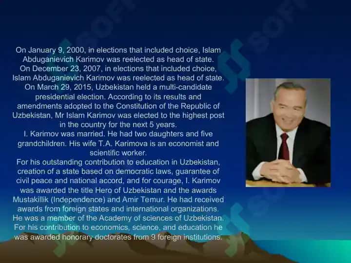 Islam Abduganievich Karimov 4