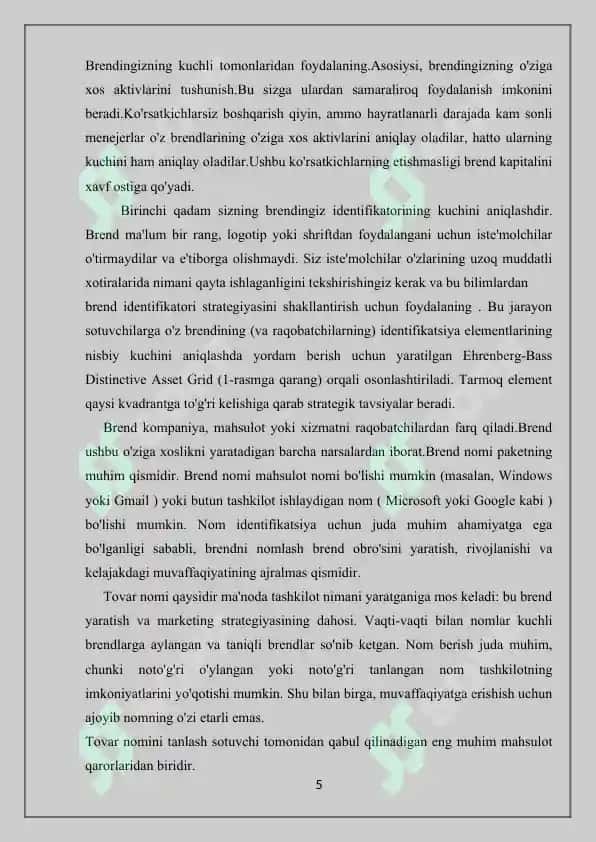 Brend ishlab chiqish maqsadlarini aniqlash 5