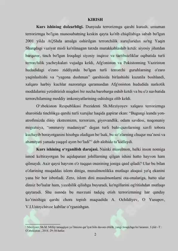 XALQARO TERRORIZM TUSHUNCHASI VA UNGA QARSHI KURASHNING HUQUQIY ASOSLARI 2
