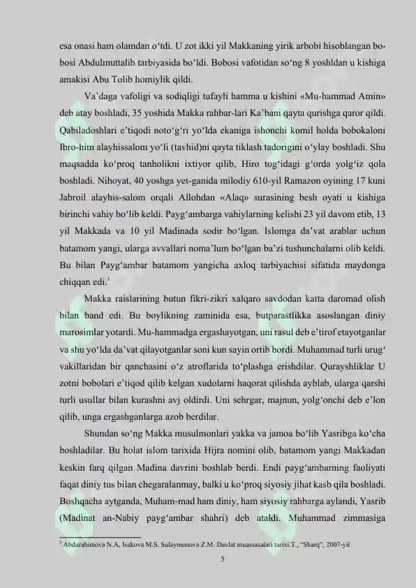 ARAB XALIFALIGIDA QONUNCHILIKNI AMALGA OSHIRUVCHI UNVONLAR 5