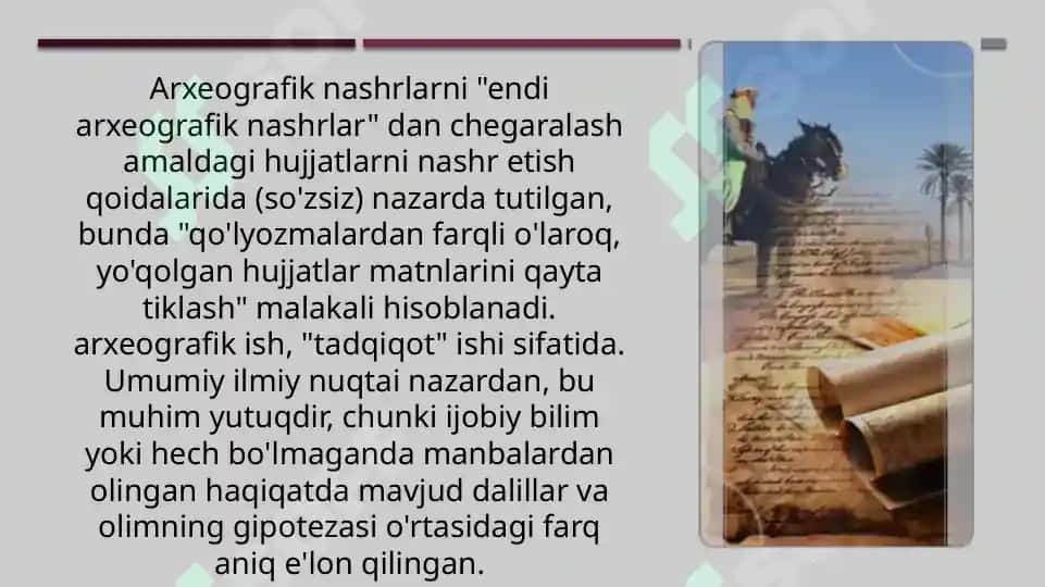 Arxeografiya fanining ijtimoiy, siyosiy va madaniy ahamiyati 4