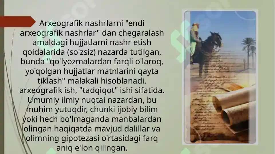 Arxeografiya fanining ijtimoiy, siyosiy va madaniy ahamiyati 4