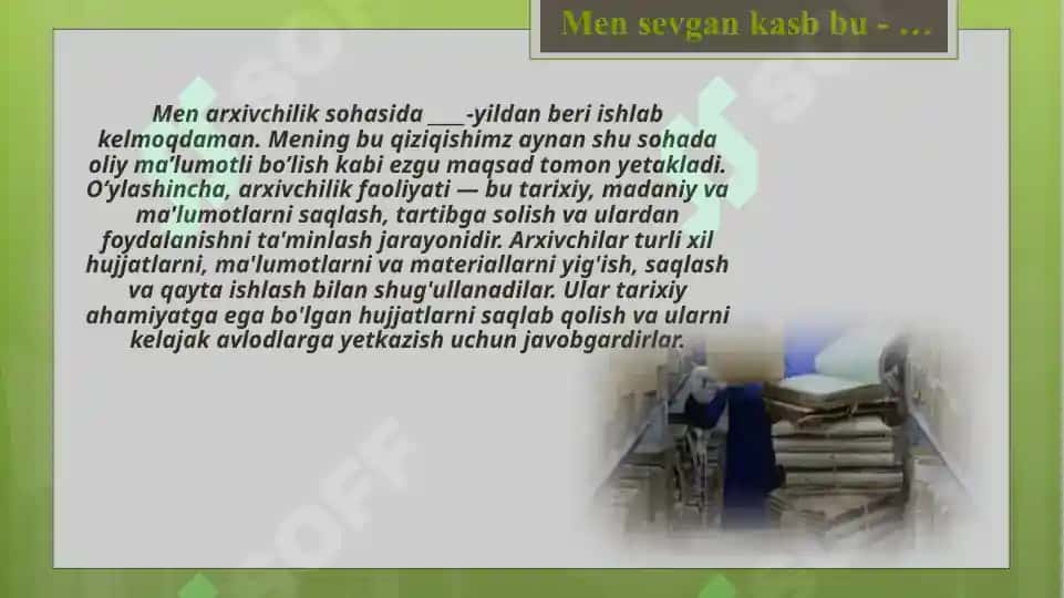 Arxivchilik faoliyati 3